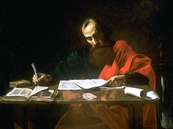 Saint Paul Writing His Epistles, 16th century (Blaffer Foundation Collection, Houston, Texas).