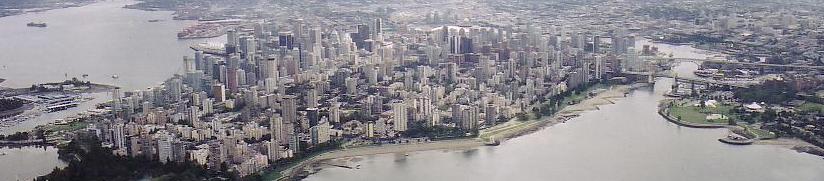 Aerial of Downtown Vancouver