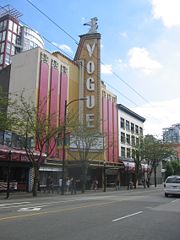 The Vogue Theatre on Granville Street.