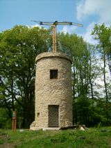 A replica of one of Chappe's semaphore towers.