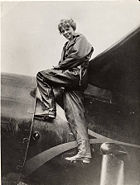 Earhart and "old Bessie" Vega 5b c. 1935