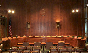 Dirksen Senate Office Building Committee Room 226 is used for hearings by the Senate Judiciary Committee.