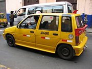 Taxi in Lima.