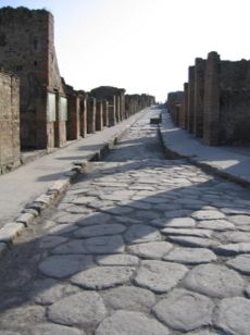 A quiet street in Pompeii
