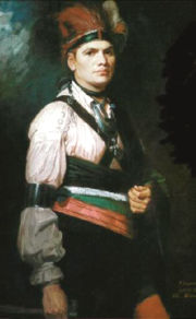 Mohawk leader Joseph Brant led both Native Americans and white Loyalists in battle.