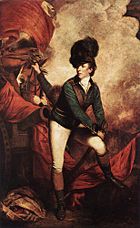 The British Lt. Col. Banastre Tarleton. Painting by Sir Joshua Reynolds, 1782.