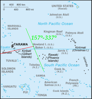 Map of Pacific region