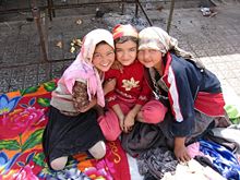 Girls in Xinjiang in northwestern China
