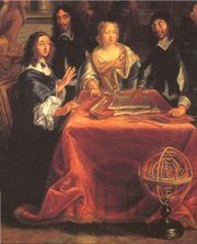 René Descartes with Queen Christina of Sweden.