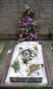 Grave of Stravinsky in San Michele