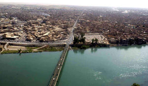 Tigris River in Mosul, Iraq.