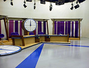 The studio before the start of the game