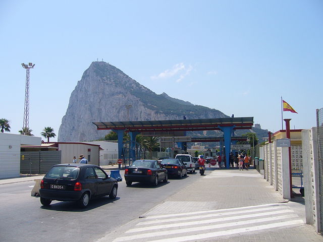 Image:Rock of Gibraltar from the Spanish side of the frontier.jpg