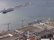Royal Navy base in Gibraltar.