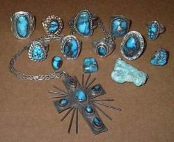 Bisbee turquoise commonly has a hard chocolate brown coloured matrix, and is considered some of the finest in the world.