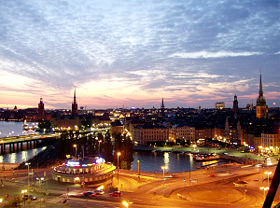 Skyline of City of Stockholm