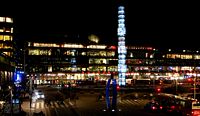 Nightly view of Kulturhuset.