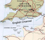 Map of the English Channel