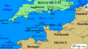 Map with French nomenclature