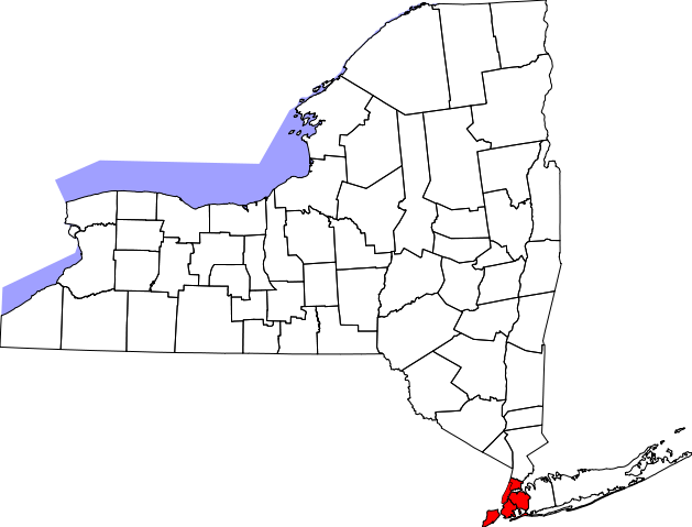 Image:Map of New York Highlighting New York City.svg