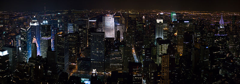 View of the Midtown Manhattan skyline from the Empire State Building