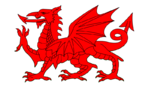 The Red Dragon (Y Ddraig Goch) a popular Welsh symbol