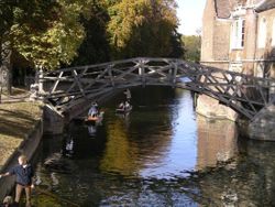 The Mathematical Bridge over the river Cam (at Queens’ College)