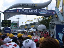 Arrival of the 2005 Tour de France in Mulhouse.