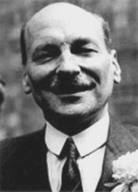 Clement Attlee, UK Prime Minister in the Labour Party government of 1945
