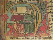 After defending the Hebrides, Håkon IV Håkonsson dies in Kirkwall the same year. Image from the Icelandic manuscript Flateyjarbók from the 1400s