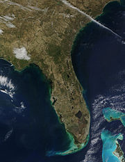 Florida as imaged by NASA's Terra satellite