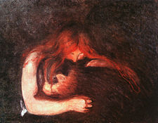 Vampyren "The Vampire", by Edvard Munch.