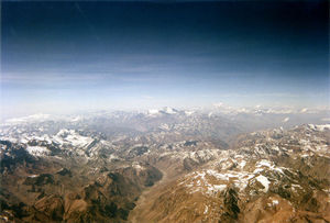 none The Andes between Chile and Argentina