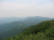 Blue Ridge Mountains in Shenandoah National Park, Virginia, USA