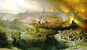 Roman siege and destruction of Jerusalem (David Roberts, 1850)