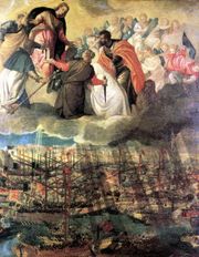 The Battle of Lepanto by Paolo Veronese (c. 1572, oil on canvas, 169 x 137 cm, Gallerie dell'Accademia, Venice)