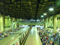Inside Plaza Venezuela station of the Caracas Metro