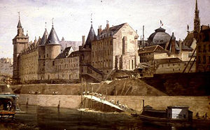 The Conciergerie Prison where Marie Antoinette was imprisoned before her death