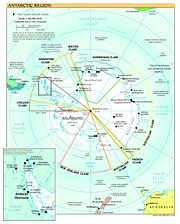 Territorial claims of Antarctica.