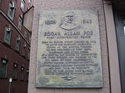 This plaque marks the approximate location where Edgar Poe was born in Boston.