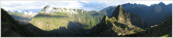 Panoramic photo of Machu Picchu III.