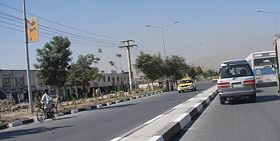 Airport Road in the Wazir Akbar Khan district of the city.