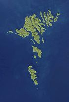 Faroe Islands NASA satellite image.