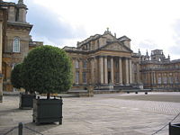 The main front of Blenheim Palace. Sarah was heavily involved in the palace's construction