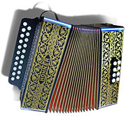 A diatonic button accordion
