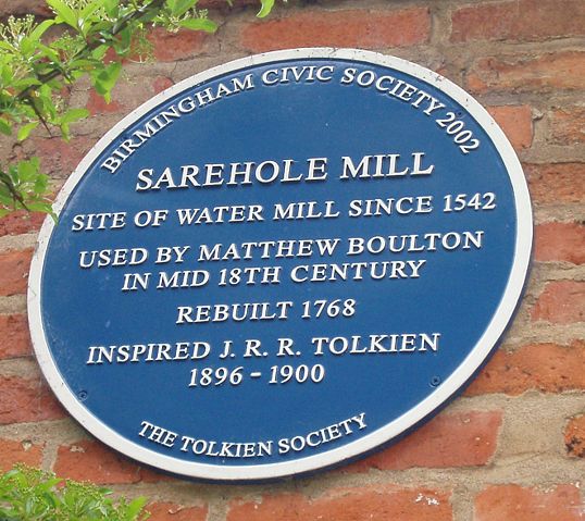 Image:Tolkien's Sarehole Mill blue plaque.jpg