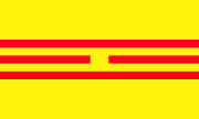 Flag of the Empire of Vietnam used Trigram Li - Fire