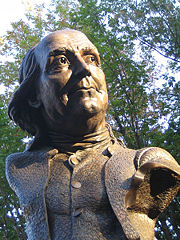 James Peniston's Keys To Community in the Old City neighborhood, one of the city's many public artworks featuring images of Benjamin Franklin. Location: 39°57′09″N 75°08′47″W﻿ / ﻿39.952414, -75.146301
