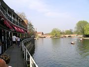 The River Avon and the side of the Royal Shakespeare Theatre