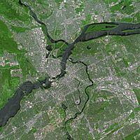 Ottawa seen from Spot satellite